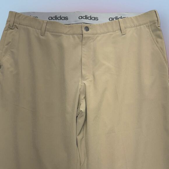 ADIDAS GOLF Men’s 42 x 30 Khaki Tan Performance Pant - Picture 1 of 3